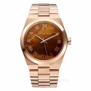 Authentic Rose‑Gold Enchanted Tiger’s Eye Timekeeper – Michael Kors Channing