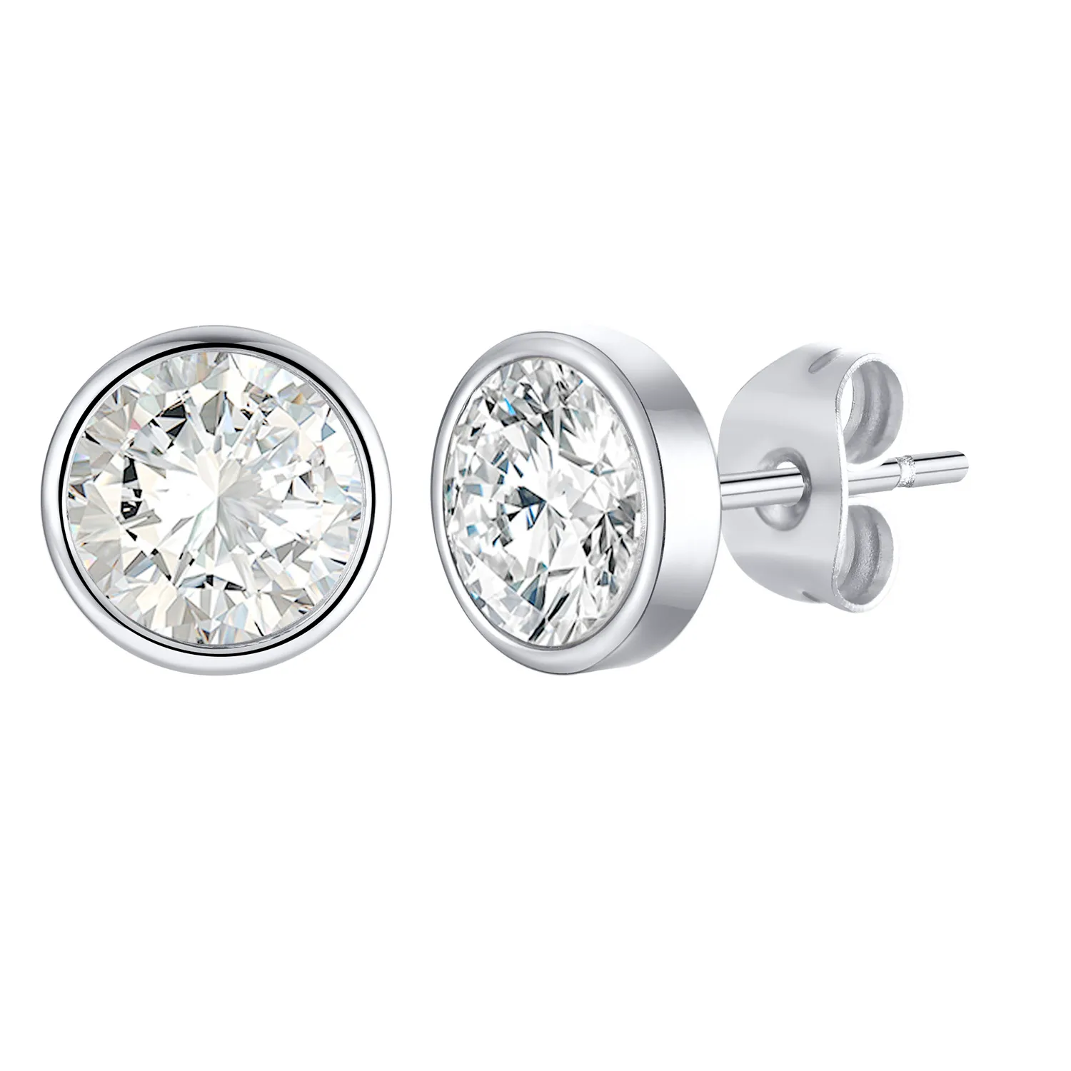 Authentic Celestial Guardians: Shimmering Zirconia Earrings for the Soul