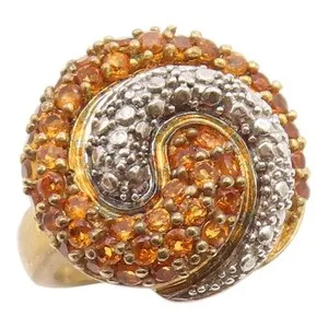 Authentic Spiral Harmony of Citrine and Gold