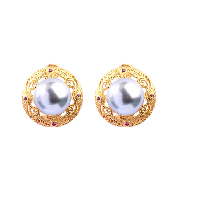 Authentic Pearl of Protection Beaded Earrings - Golden Aura Guardians