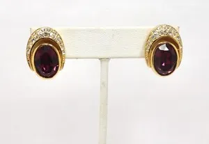 Authentic Sacred Visions in Gold: Amethyst Crystal Earrings