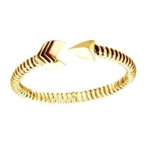 Authentic The Valiant Arrow Wrap 14K Gold Plated Silver Engagement Ring