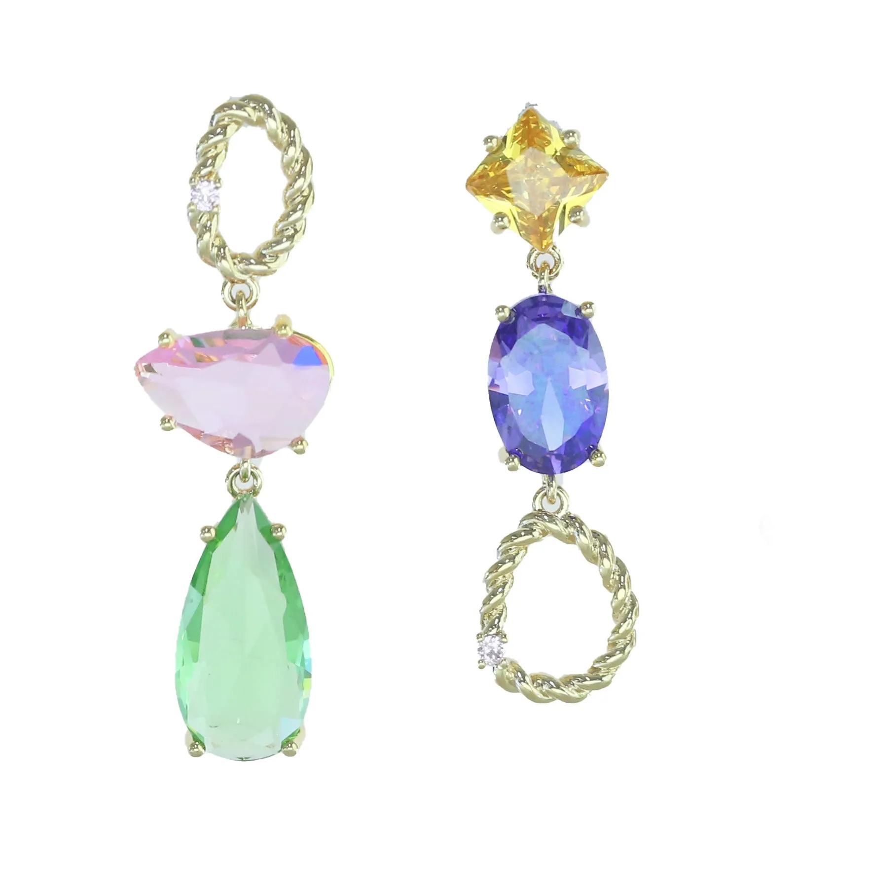 Authentic Classic Female Drop Zircon Earrings Classic Selling Jewelry Earrings