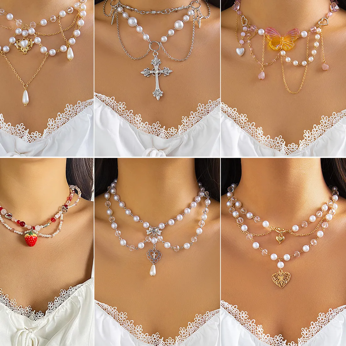 Authentic The Celestial Orchard: Butterfly and Strawberry Pearl Amulet