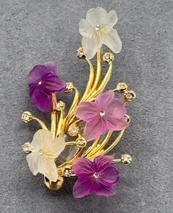 Authentic The Ethereal Violet Bloom: A Gilded Relic of Floral Alchemy