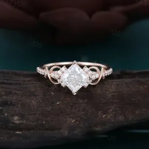 Authentic The Ethereal Twist: A Radiant Princess Cut Promise of Eternity
