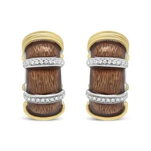 Authentic Celestial Earth Huggie Hoops: Golden Radiance and Enamel Wisdom