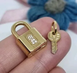 Authentic The Keeper of Secrets: 14k Gold-Plated Padlock and Key Talisman