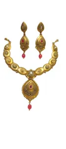 Authentic Festive Gold- Plated Met Necklace 'S Andgirl