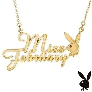 Authentic Enchanted Bunny of the Month: Gold‑Plated Playmate Necklace