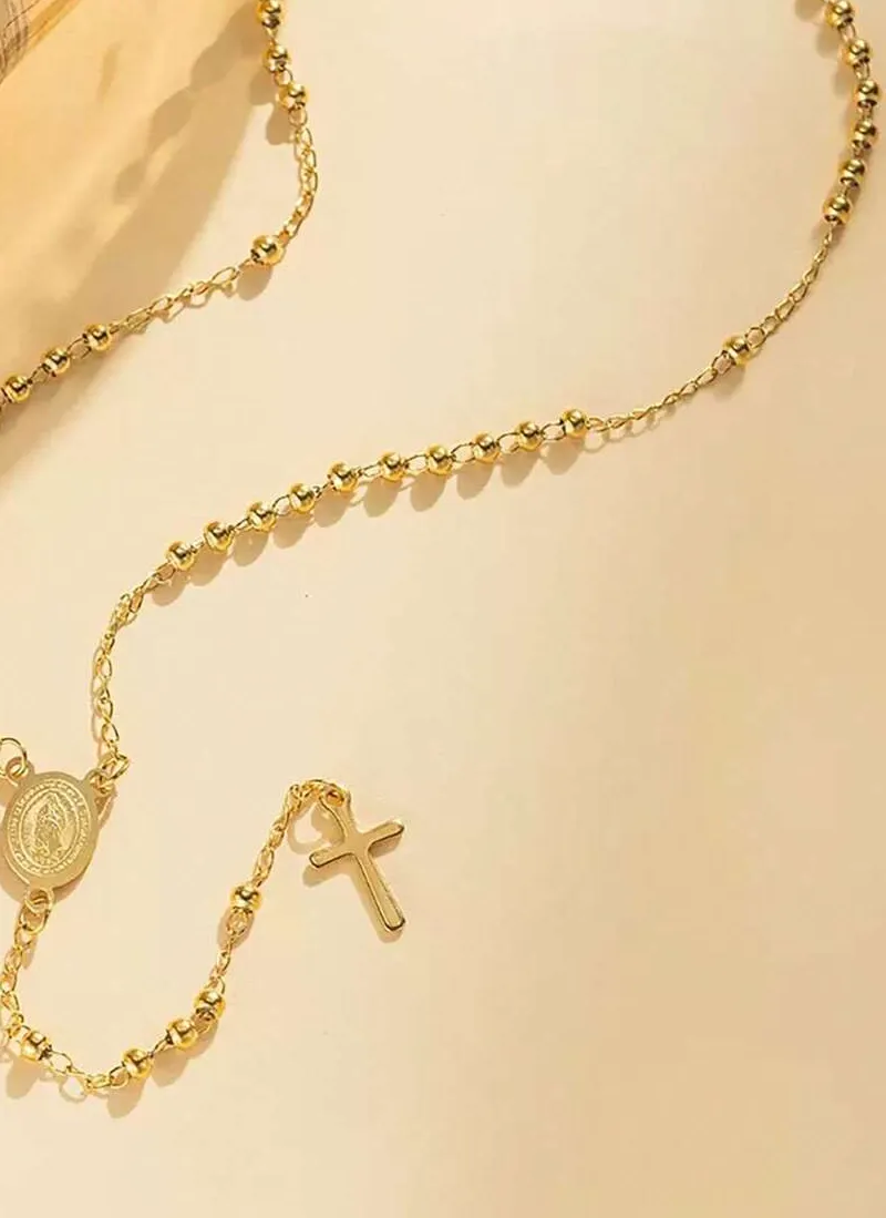 Authentic Radiant Grace: The Luminous Guadalupe Y-Necklace