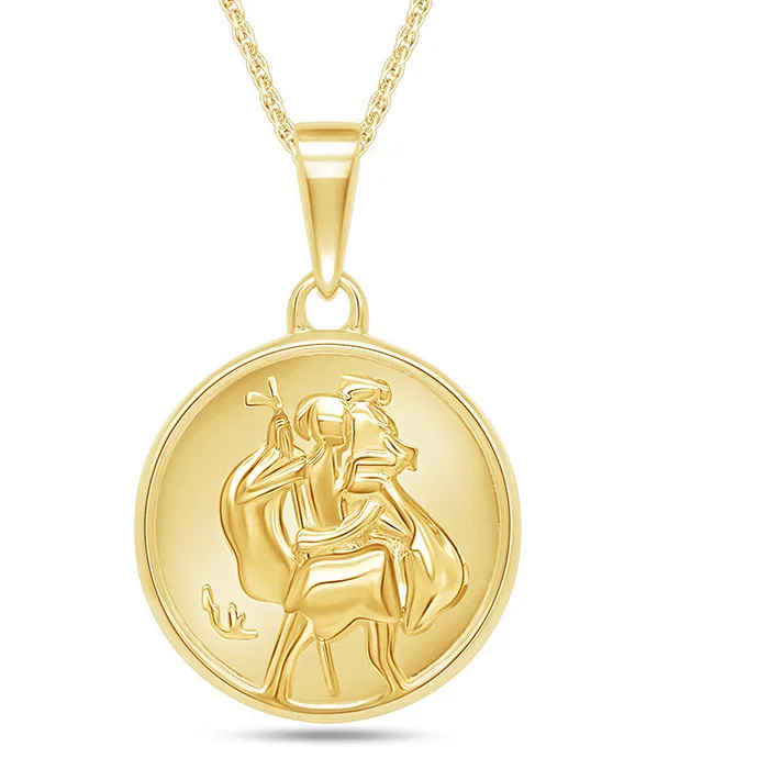 Authentic The Golden Pathfinder Saint Christopher Talisman in Sterling Silver