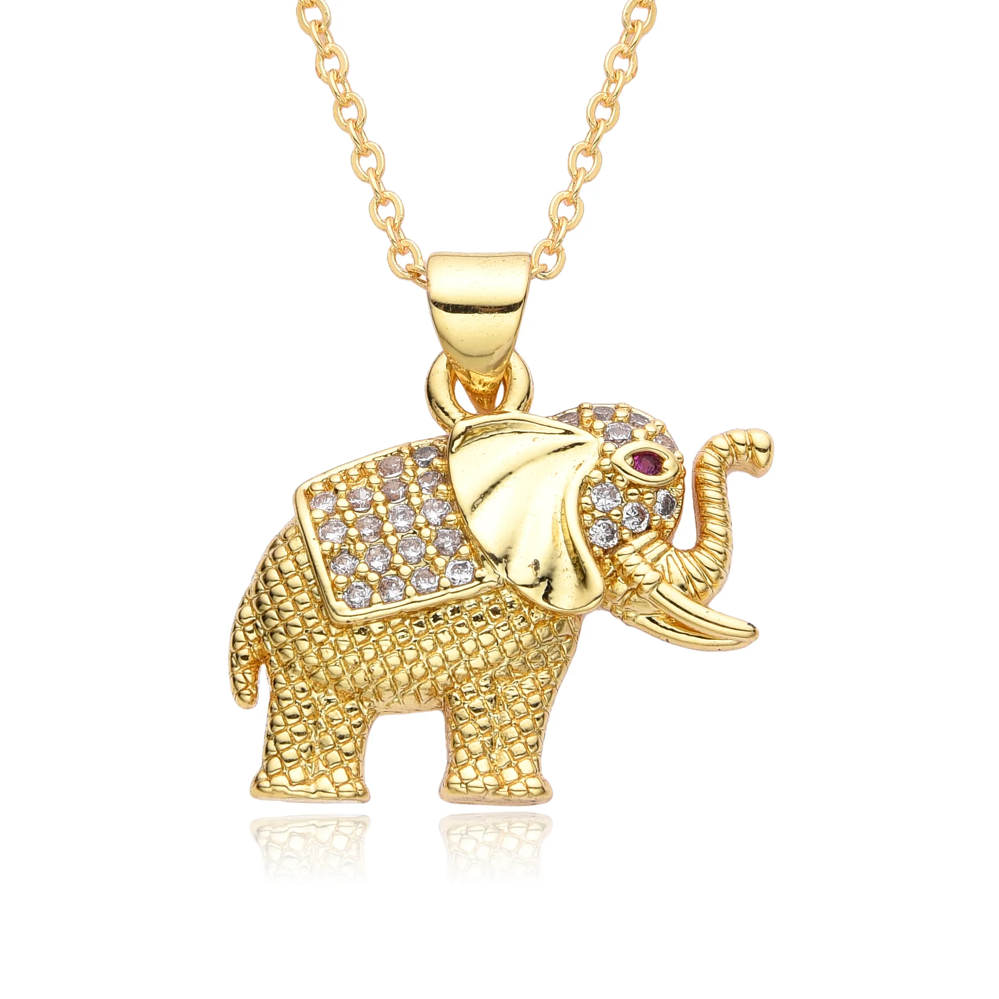 Authentic The Gilded Guardian: Heart of the Sacred Elephant Pendant
