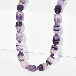 Authentic Aura Harmonizer: Amethyst & Fluorite Sacred Strand