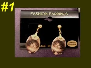 Authentic Celestial Feline Guardians: Porcelain and Gold Talismans