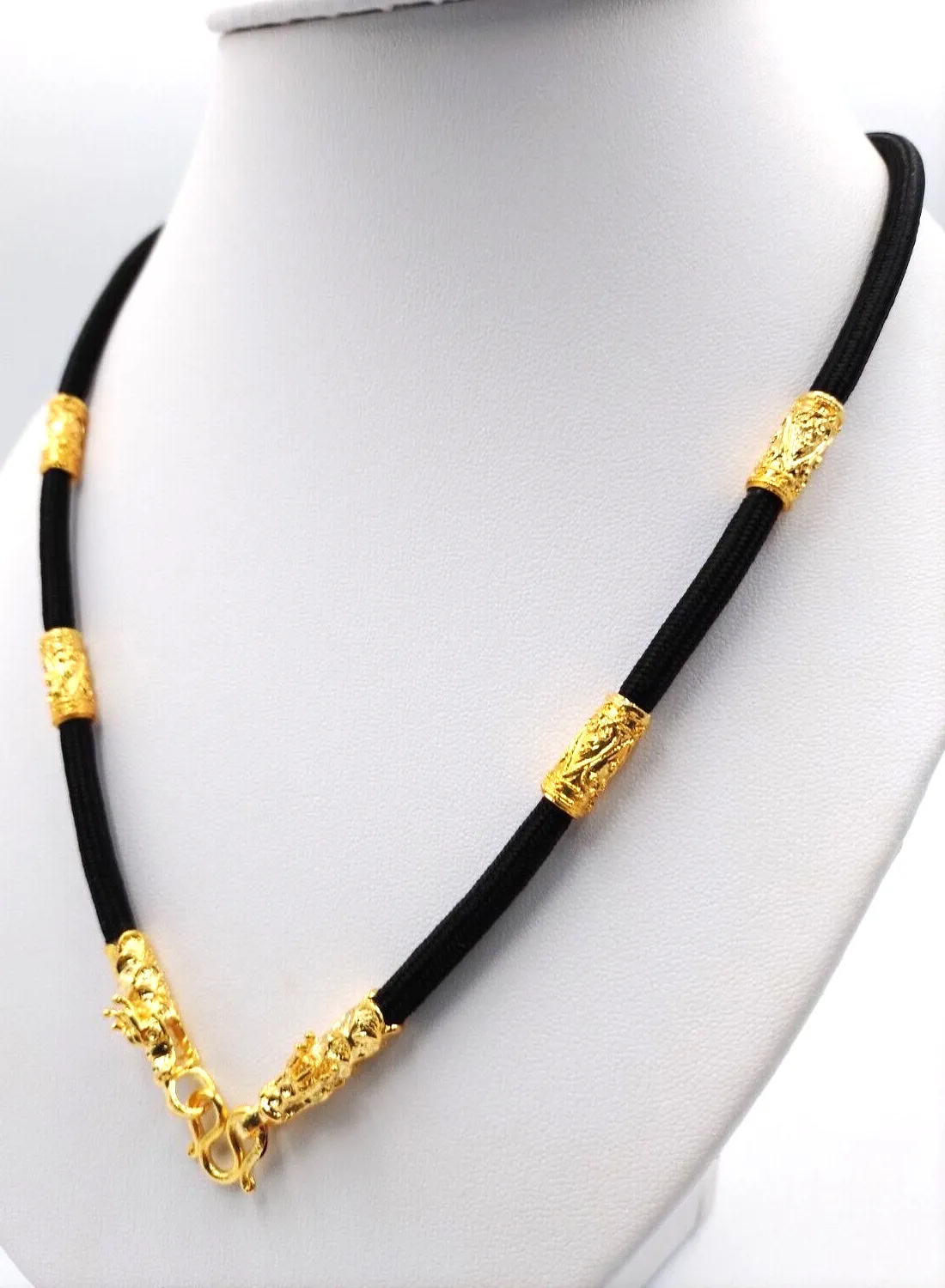 Authentic The Celestial Dragon Sovereign: Sukhothai Gold-Plated Amulet Necklace