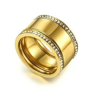 Authentic 3-Pack 14K Gold Plated Stacking Rings for Oura Ring Gen 4/Oura Ring 8 Golden