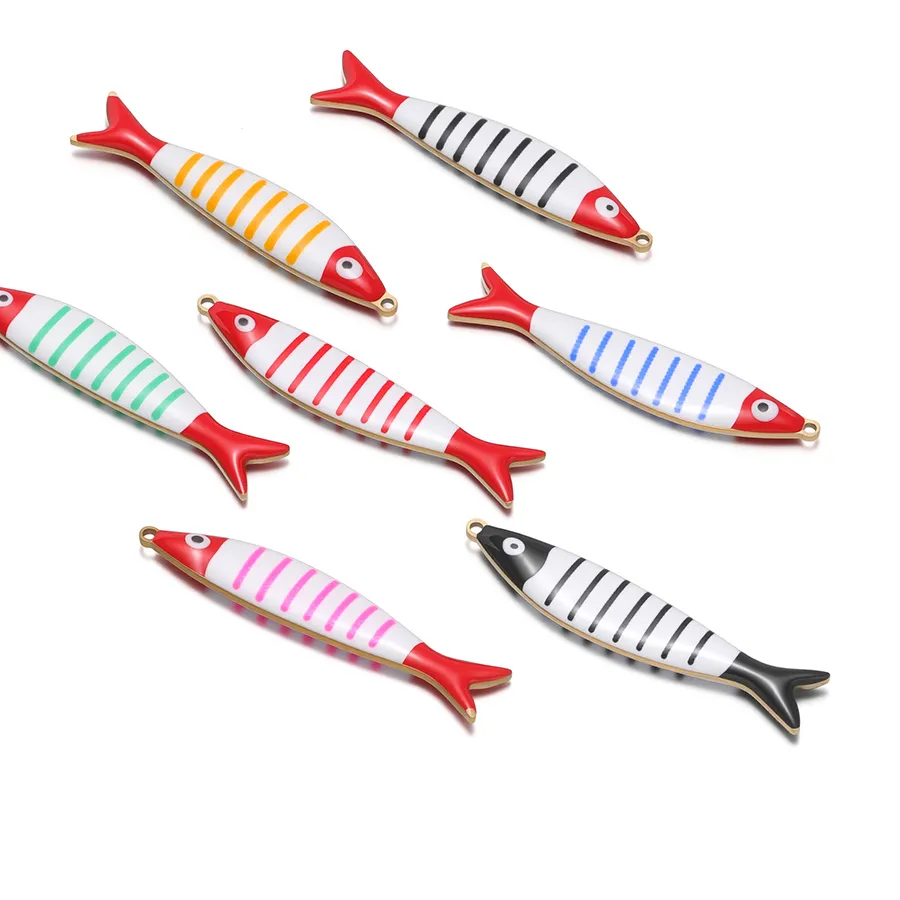 Authentic Golden Tide Enamel Fish Talismans