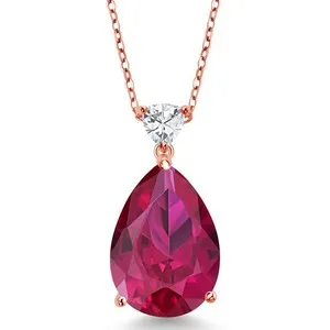 Authentic The Celestial Teardrop: 18K Rose Gold Birthstone Talisman