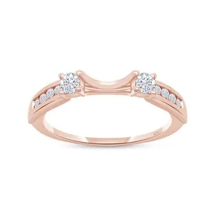Authentic Solace of Eternity: A 14k Gold Solitaire Wrap Guard Enhancer Ring