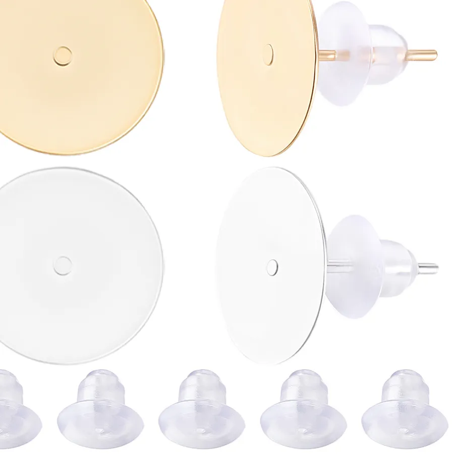 Authentic Celestial Foundations: 24K Gold-Plated Sacred Earring Bases