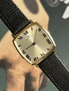 Authentic The Temporal Aegis: Vintage Jaquet Droz Gold-Plated Timepiece