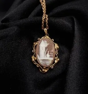 Authentic The Victorian Sentinel: A Gilded Cameo of Ancient Architecture