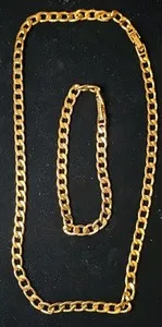 Authentic The Gilded Harmony Link Necklace and Bracelet Set