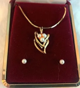 Authentic Elegance of the Ancients: Gold Plated Necklace & Earrings