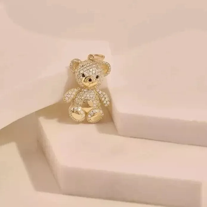 Authentic Radiant Ursine Guardian 14k Gold-Plated Pendant