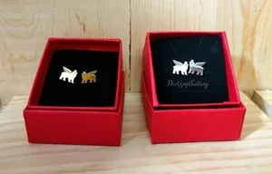 Authentic Golden Ursine Guardians: Totem Stud Earrings