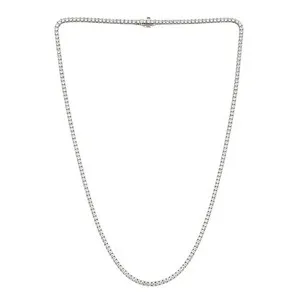 Authentic Celestial Harmony: 10ct Lab‑Grown Diamond Tennis Necklace in Sterling Silver