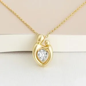 Authentic The Eternal Teardrop Pendant A Golden Chalice Of Maternal Grace