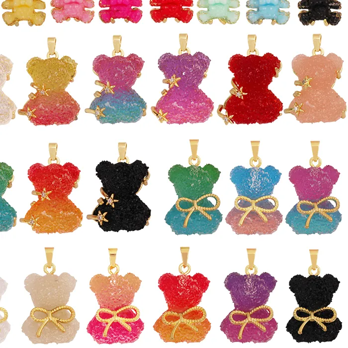 Authentic Guardian of Innocence: 18K Gold Plated Bear Charm of Protection