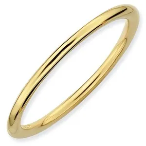 Authentic Stacked Wisdom - Gold-Infused Ring of Spiritual Fortitude