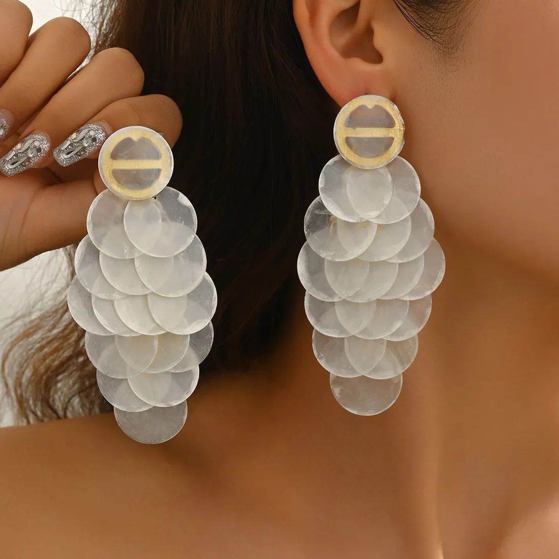 Authentic Celestial Orbs of Radiant Light Dangle Earrings