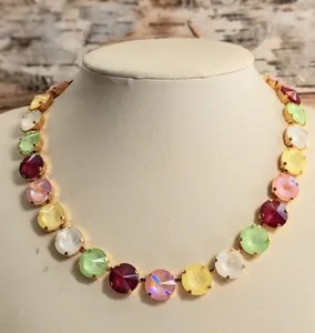 Authentic Sakura Whispers Swarovski Crystal Gold-Plated Talisman
