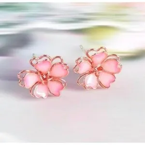 Authentic Blossoming Protection - Dainty Pink Sakura Cherry Blossom Studs