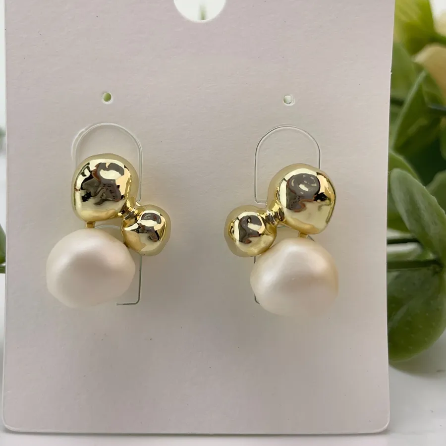 Authentic Eternal Radiance: Gold‑Plated Earring of the Celestial Veil