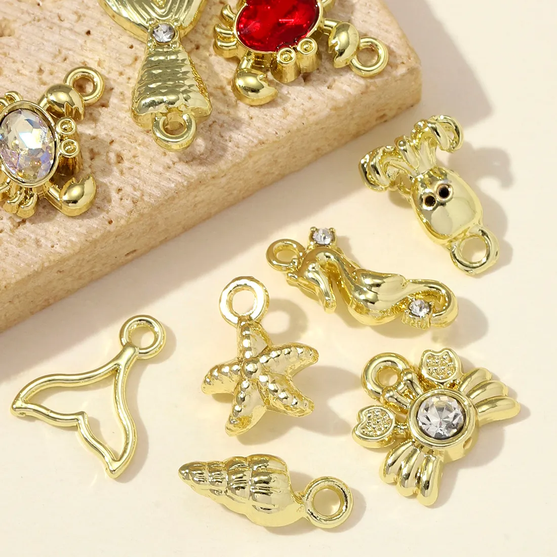 Authentic Tides of Protection: 10 Octopus Fish Tail Charms for Sacred Warding