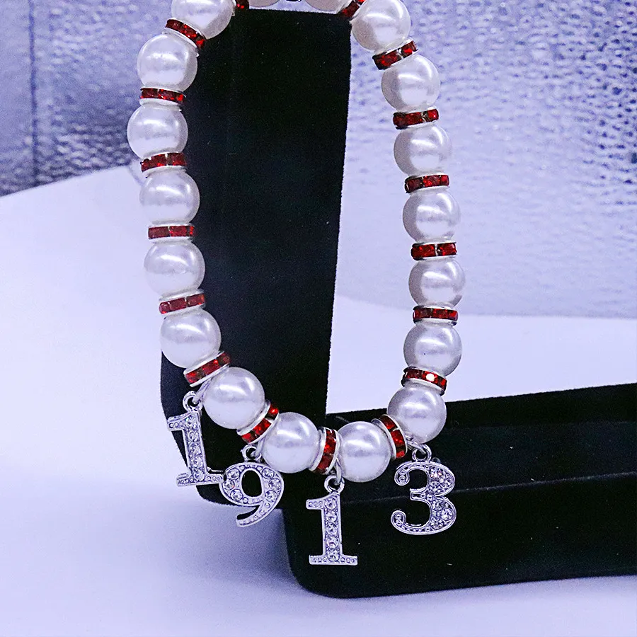 Authentic Fashion Women Gifts Greek Letter Sorority Symbol Zeta 1920 Pink Green Club 1913 Delta OES Bracelet Society Jewelry