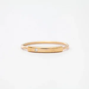 Authentic The Celestial Luminary Argentium Bar Ring