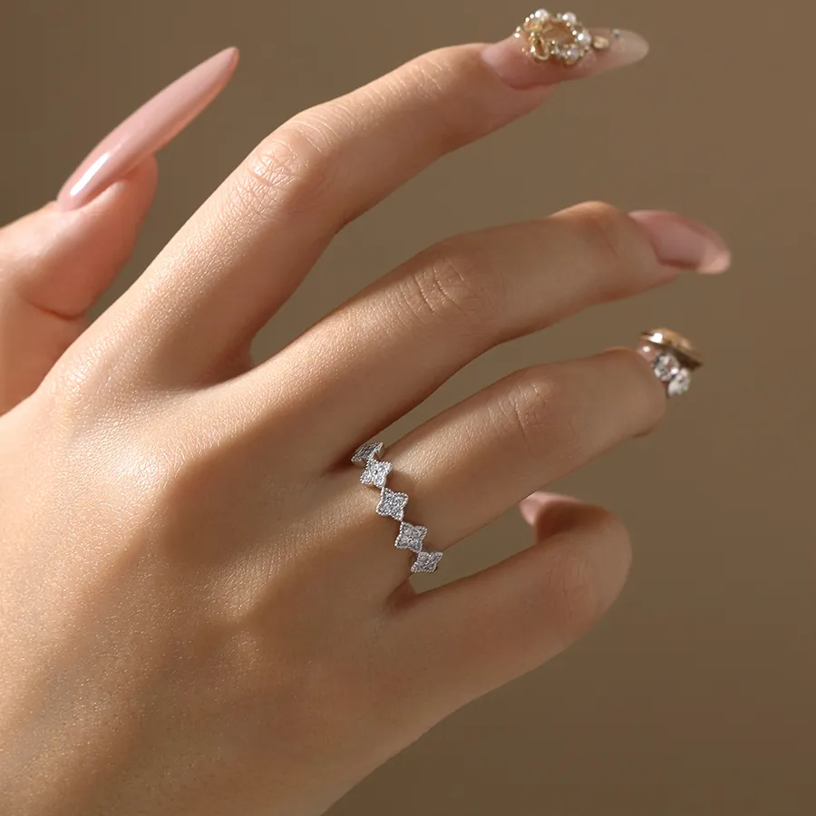 Authentic The Celestial Luminary Moissanite Ring in Sterling Silver