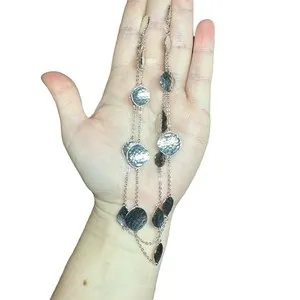 Authentic The Celestial Sabrina Hammered White Gold Pod Talisman