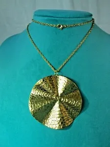 Authentic The Sunlit Disc: Fluted Gold Talisman of Eternal Radiance