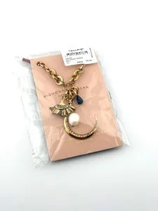 Authentic The Celestial Crescent Pearl Talisman in Radiant Gold