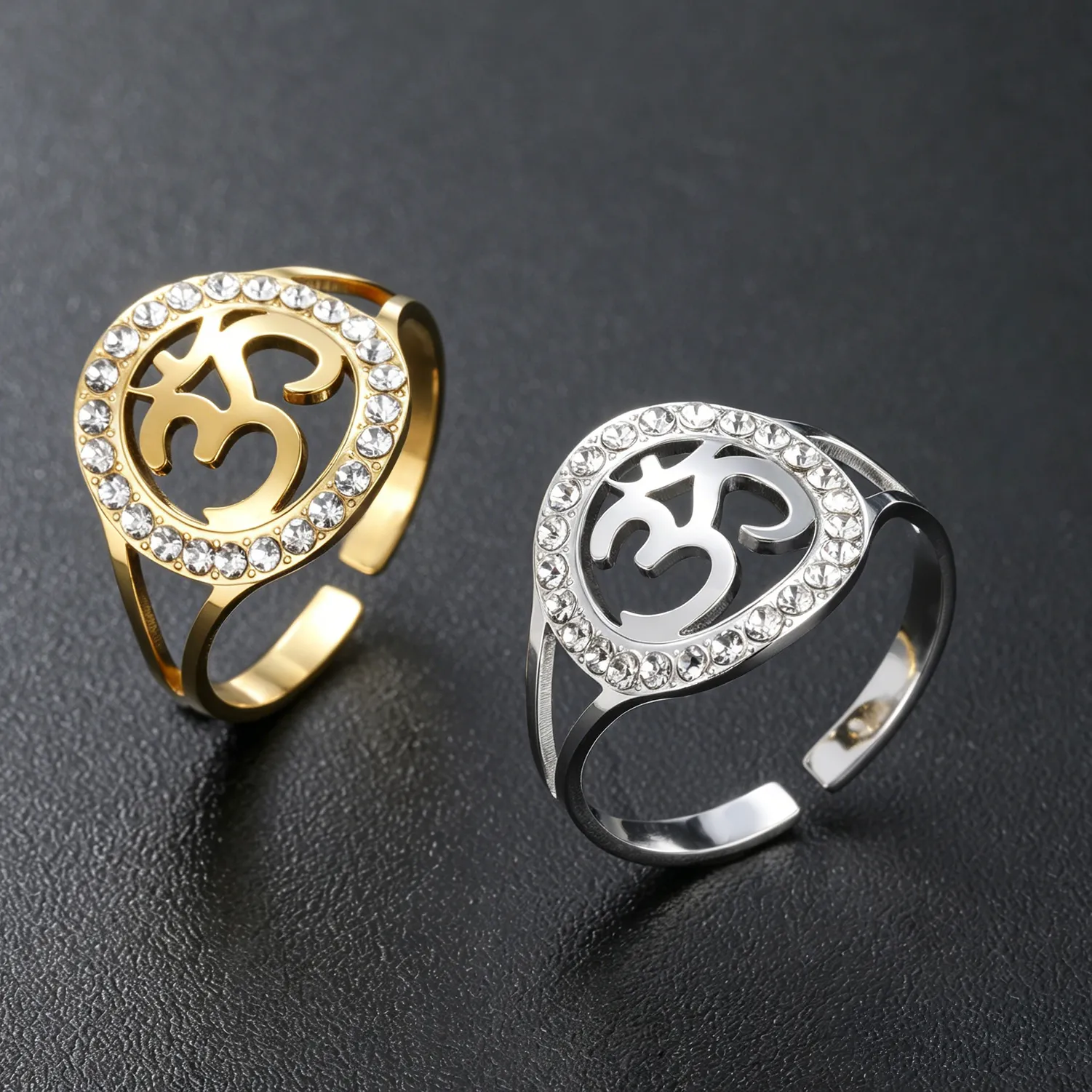 Authentic The Golden Om Amulet Ring