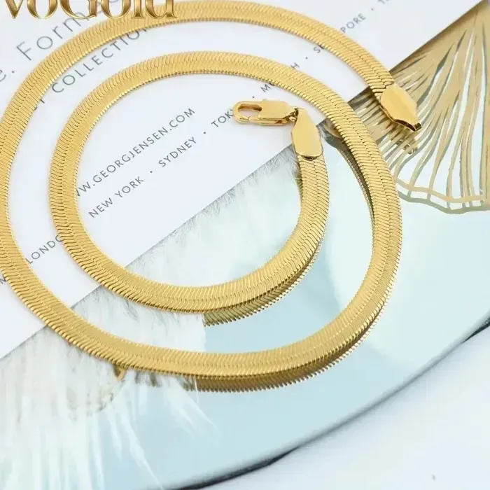 Authentic The Golden Serpent Current: 24K Minimalist Fishbone Talisman
