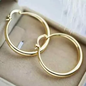 Authentic Ethereal Protection: Women's Golden Hoop of Serenity