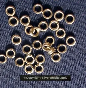 Authentic Radiant Ethereal Links of Union - 4mm White Gold Plated Split Rings